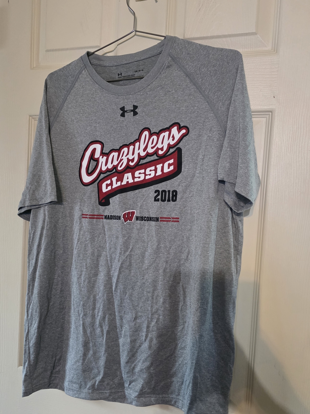 Under Armour Gray "Crazylegs Classic 2018" Graphic Short Sleeve Shirt Madison
